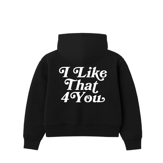 MITTEN POCKET CROPPED HOODIE